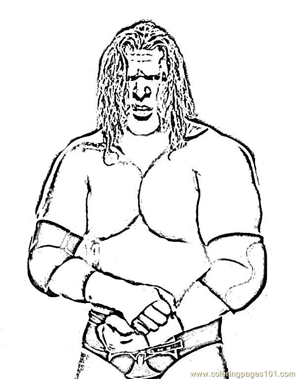 602x768 Wrestlers (07) Coloring Page
