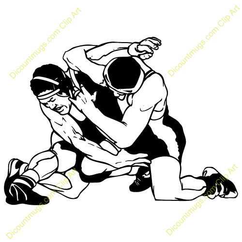 500x500 Free Wrestling Clipart