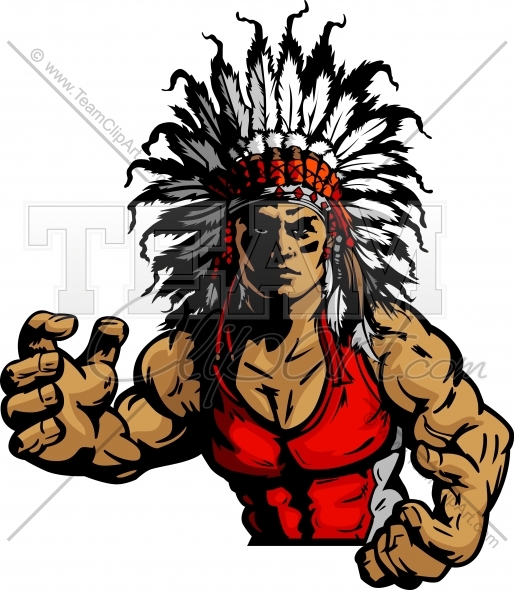 514x590 Indian Chief Wrestling Clipart And More Wrestling Mascots.