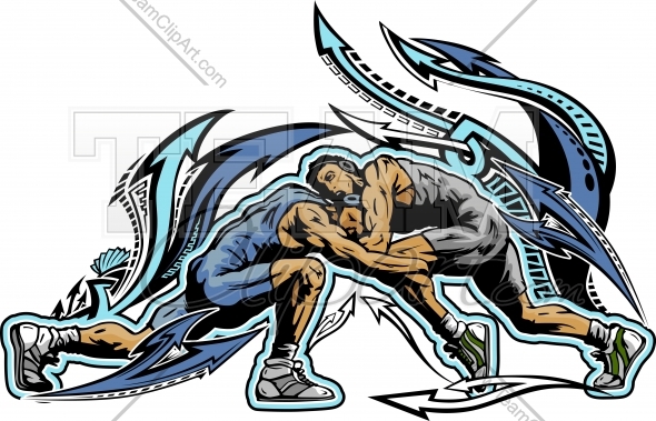 590x379 Wrestling Clip Art Vector Cliparts