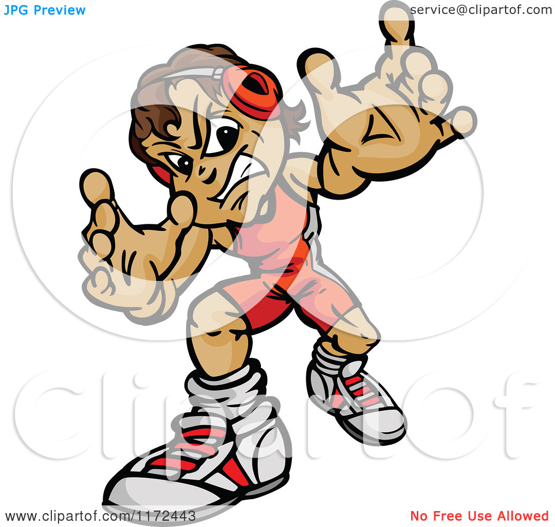1080x1024 Cartoon Wrestling Clipart