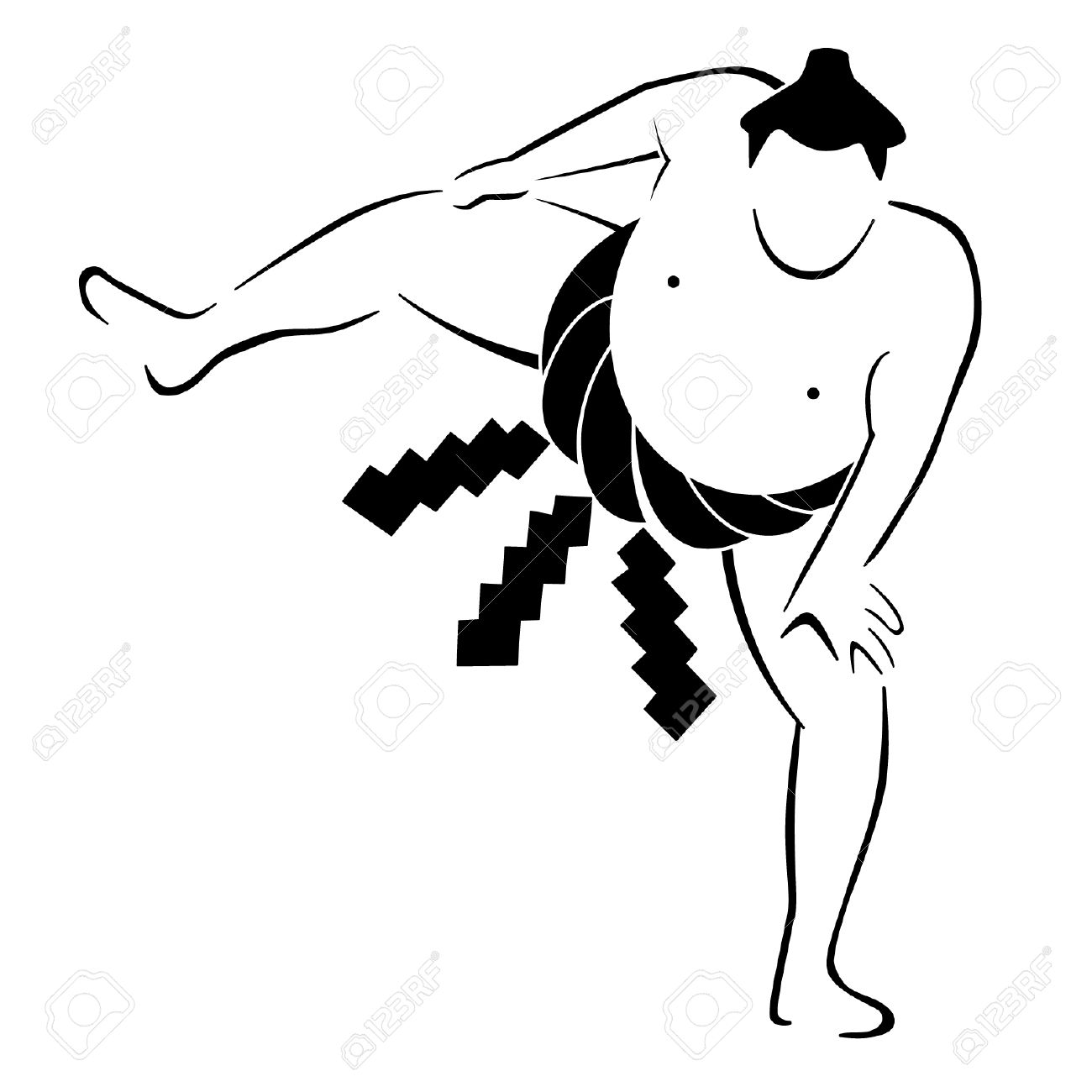1300x1300 Sumo Wrestler Vector Graphic Royalty Free Cliparts, Vectors,
