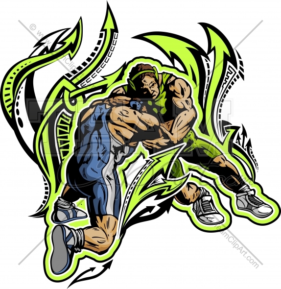 574x590 Wrestlers Clipart Clipart Image. Easy To Edit Vector Format