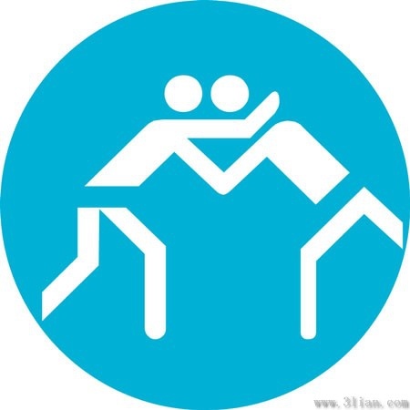 450x450 Wrestling Icon Vector Free Vector In Adobe Illustrator Ai ( Ai