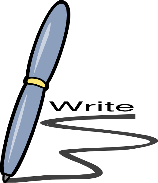 516x597 Write Clip Art