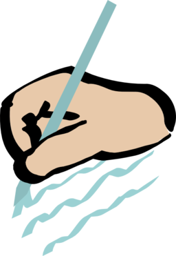 256x371 Hand Writing Clipart I2clipart