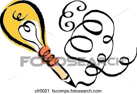 450x310 Clipart Of Creative Writing Cfr0021
