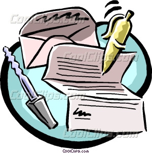 Writing A Letter Clipart | Free download on ClipArtMag