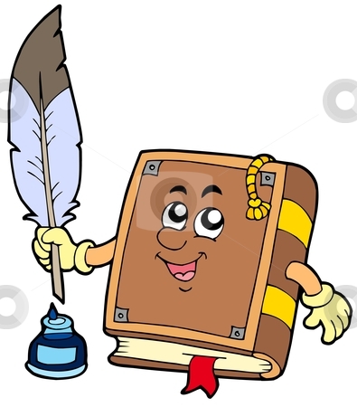 395x450 Bobook Clipart Writing