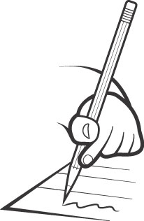 206x316 Writing Golf Club Clipart