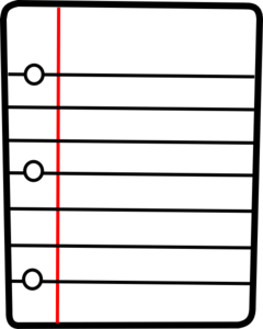 240x300 Lined Paper Clip Art