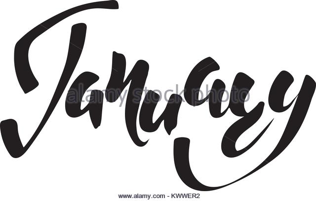 640x408 January Month Stock Vector Images