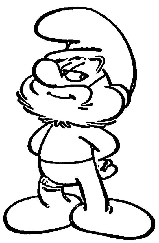 550x840 Printable Smurf Coloring Pages Coloring Me