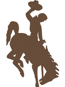 225x300 Wyoming Bucking Horse Clip Art