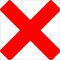 200x200 X Clipart Free