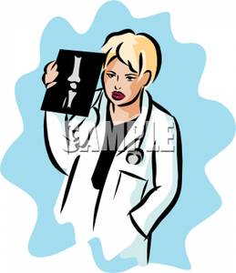 259x300 Doctor Holding An X Ray Clipart Image