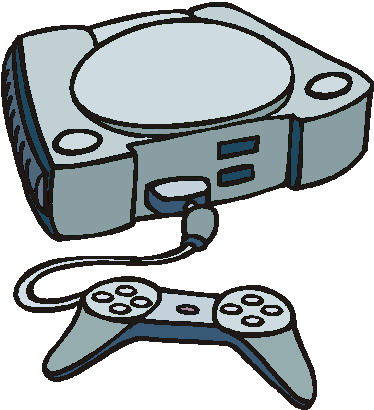 374x410 Video Game Clipart Line Art