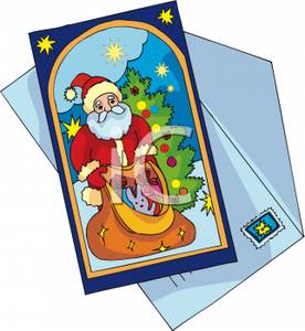 276x300 Christmas Card Clipart
