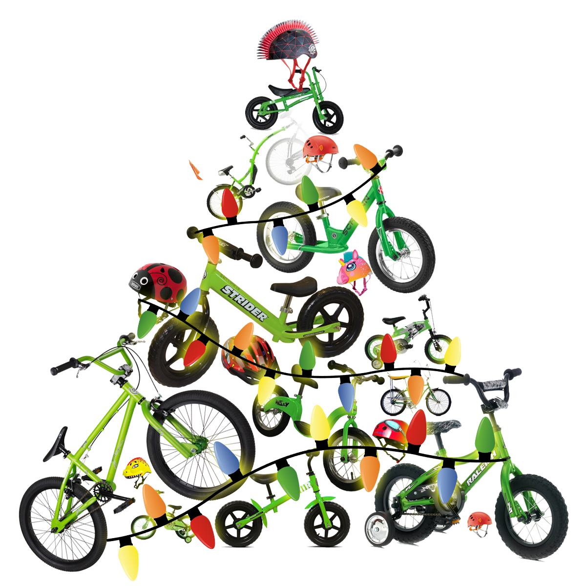 1200x1200 Bike Clipart Christmas