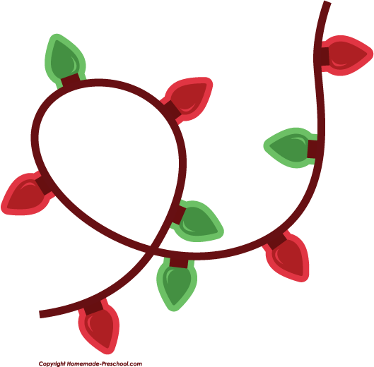 529x520 Clip Art Christmas Lights