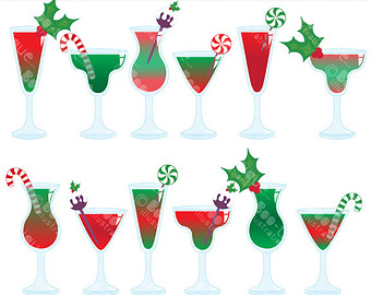 340x270 Clip Art Christmas Martini Clipart