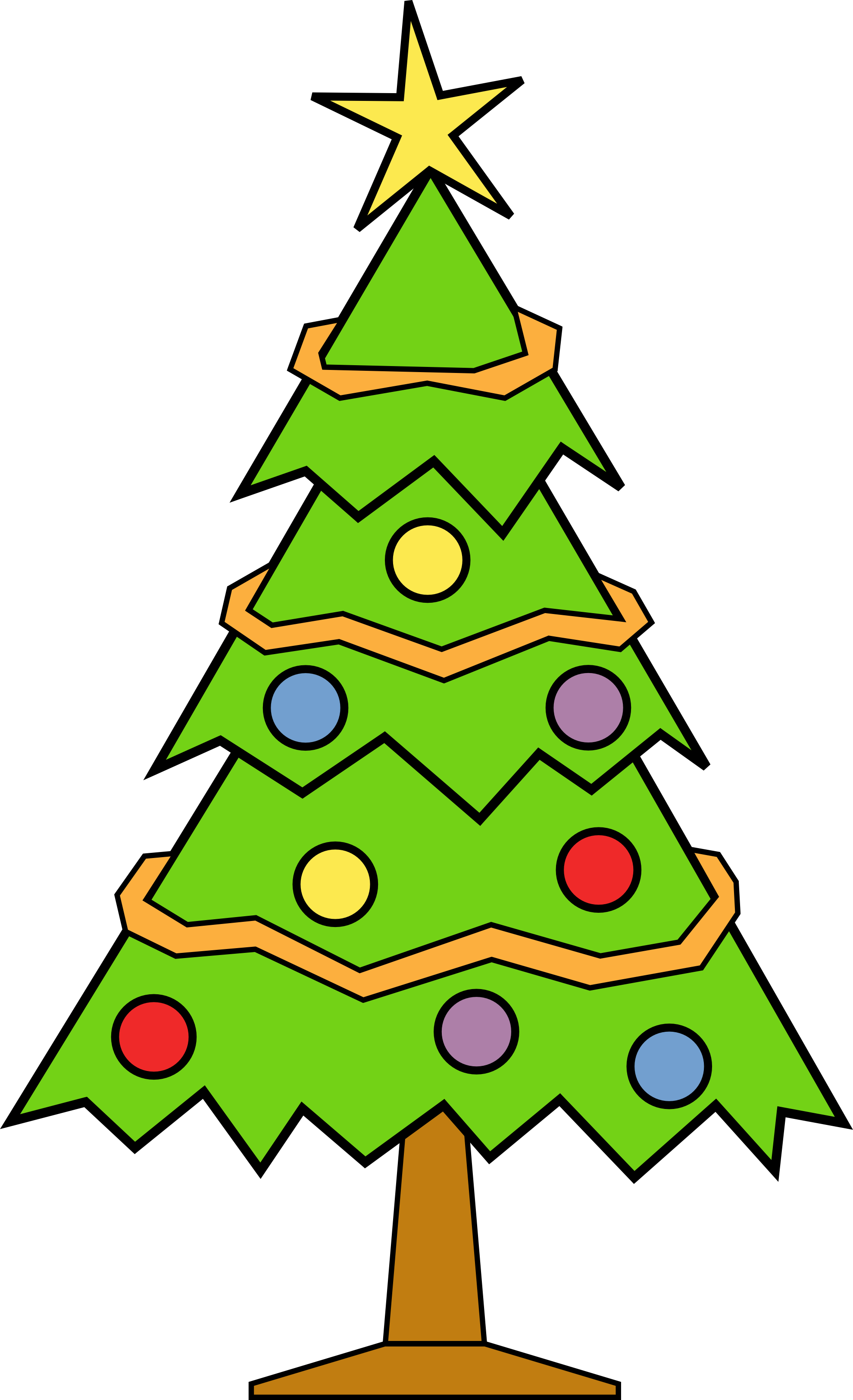 1979x3247 Tree Xmas Clipart Clipartfest 4