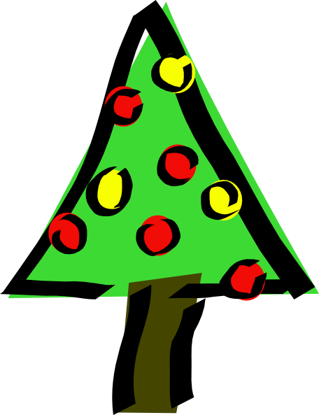 456x593 Christmas Tree Clip Art Free Vector 4vector