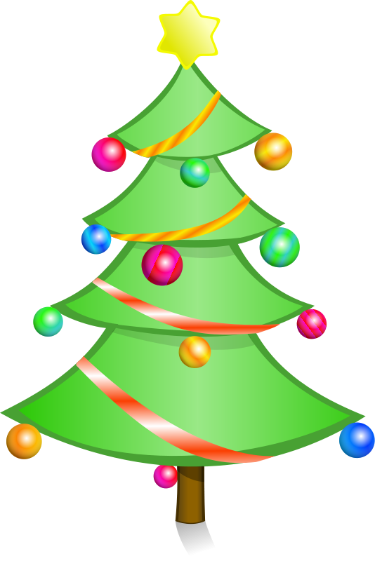 534x800 Christmas Tree Clipart Free Holiday Graphics