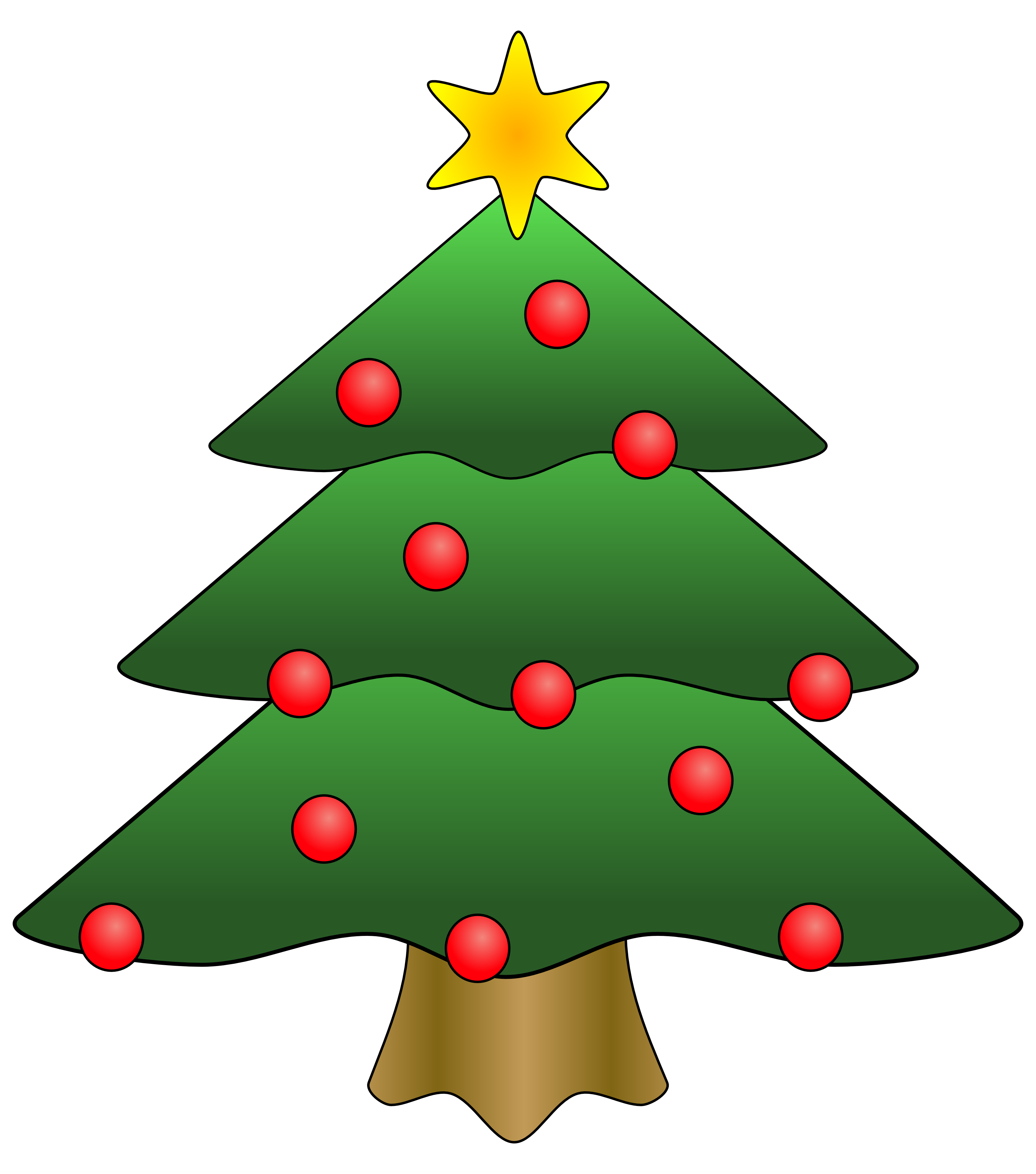 3333x3777 Clip Art Christmas Tree Free Clipart Images