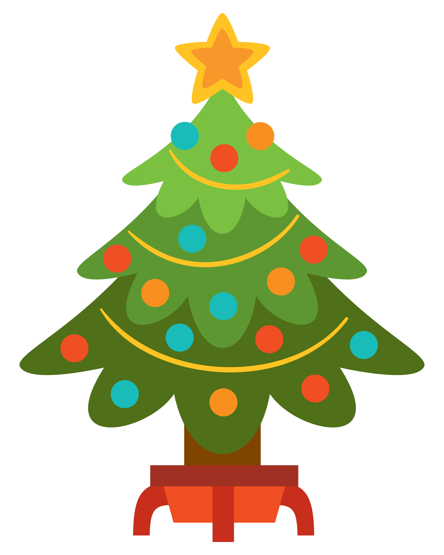 1500x1875 Unique Christmas Tree Clipart Kid