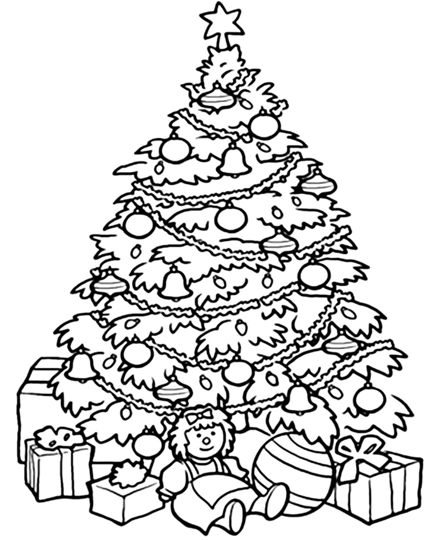 900x1104 Christmas Tree Coloring Pages