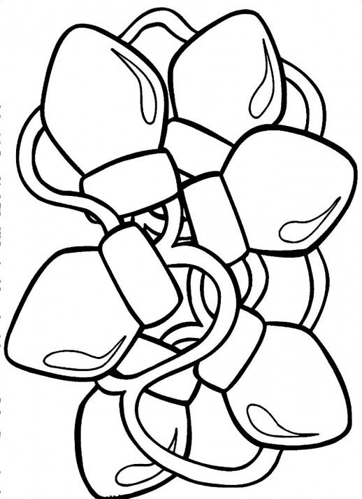 518x713 Lamps For Giving Lights To A Christmas Tree Coloring Pages