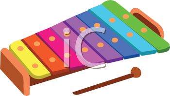 350x197 Royalty Free Clipart Image Colorful Musical Xylophone