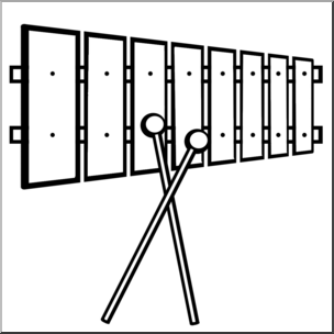 304x304 Clip Art Xylophone Bampw I Abcteach