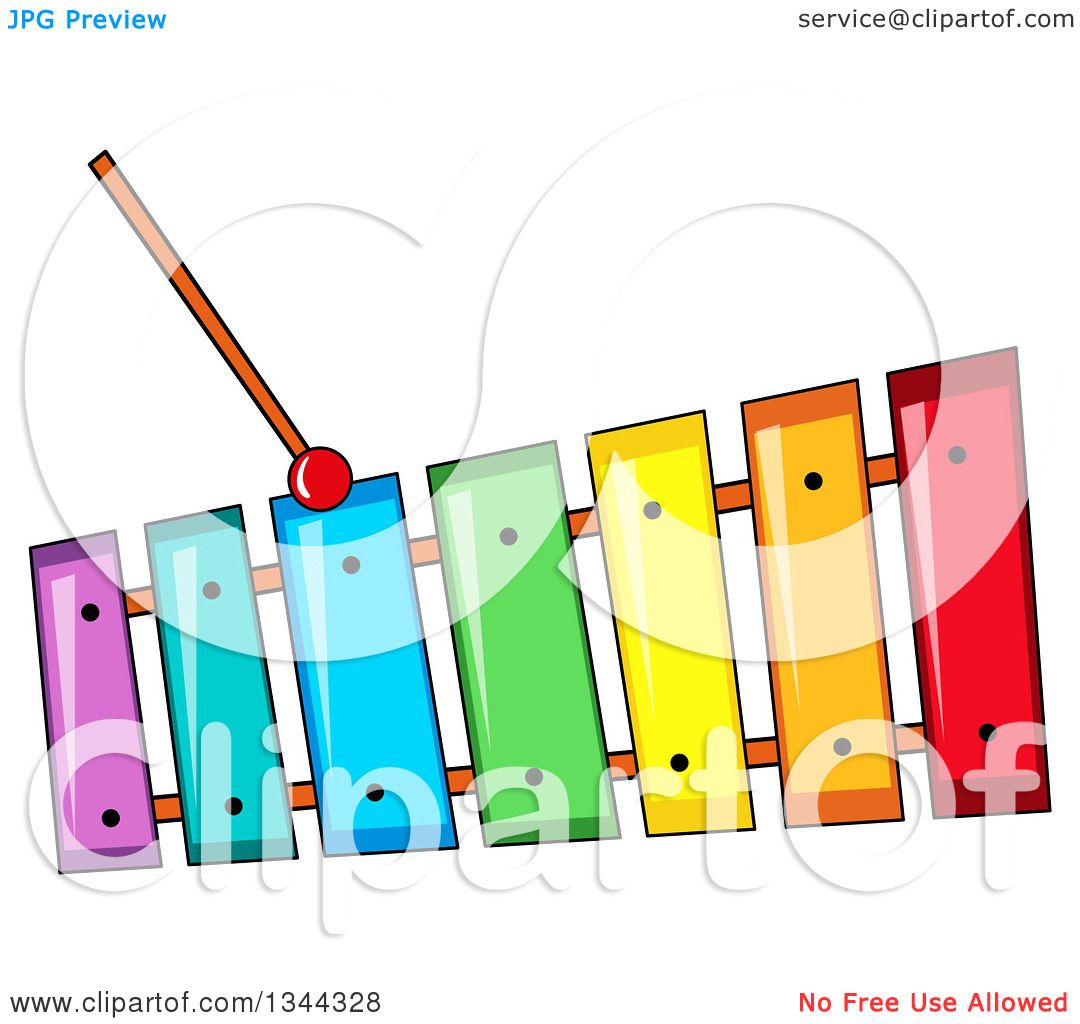 1080x1024 Clipart Of A Cartoon Colorful Xylophone