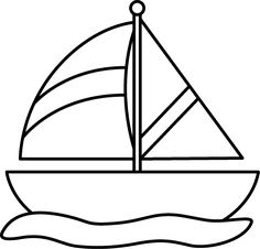 236x226 Boat Coloring Pages For Kids Teaching Template