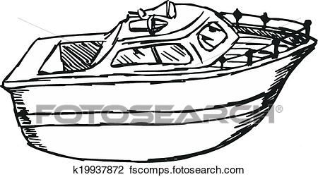 450x251 Clipart Of Motor Boat K19937872