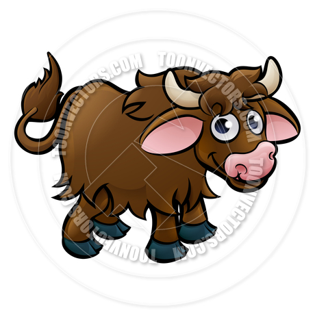 460x460 Yak Cartoon Character By Geoimages Toon Vectors Eps