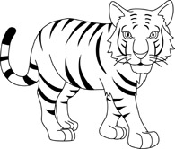 195x166 Free Black And White Animals Outline Clipart