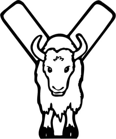 400x480 Letter Y Is For Yak Coloring Page Free Printable Coloring Pages