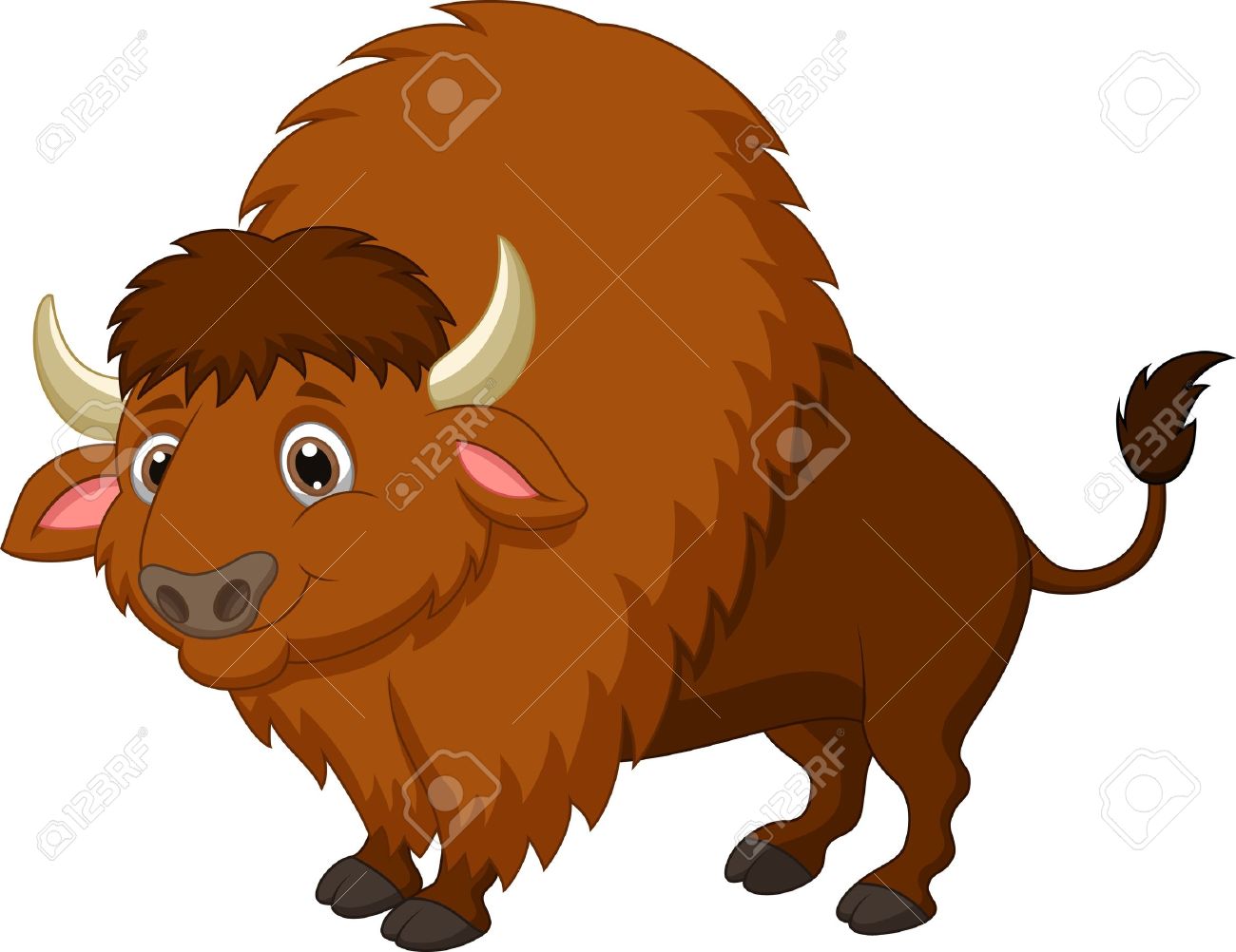 1300x1002 Bison Cartoon Royalty Free Cliparts, Vectors, And Stock