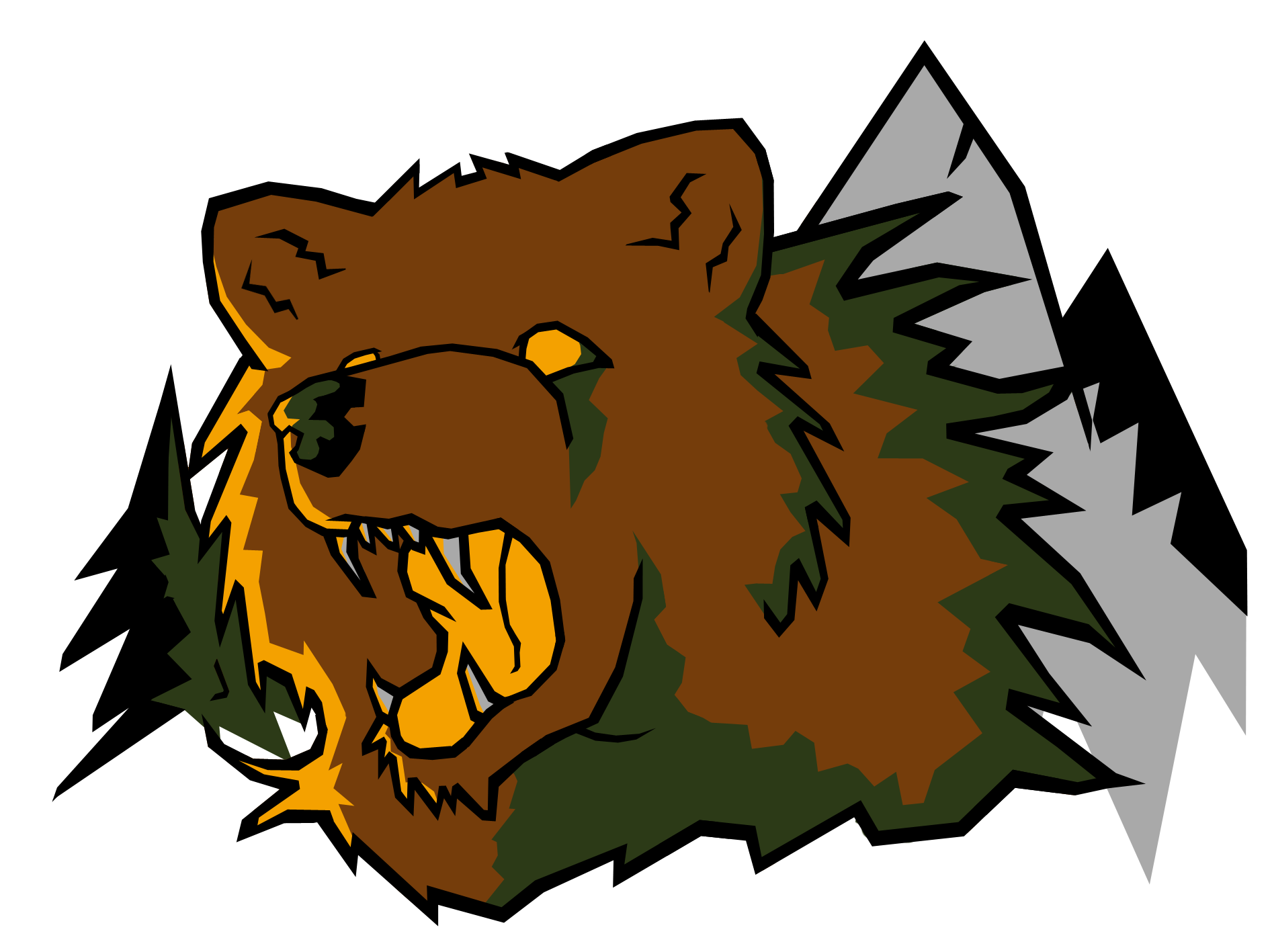 1890x1417 Grizzly Bear Sports Logo By Darkstarwolf07
