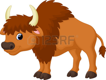 450x342 Vector Illustration Of Cartoon Funny Yak Isolated On White