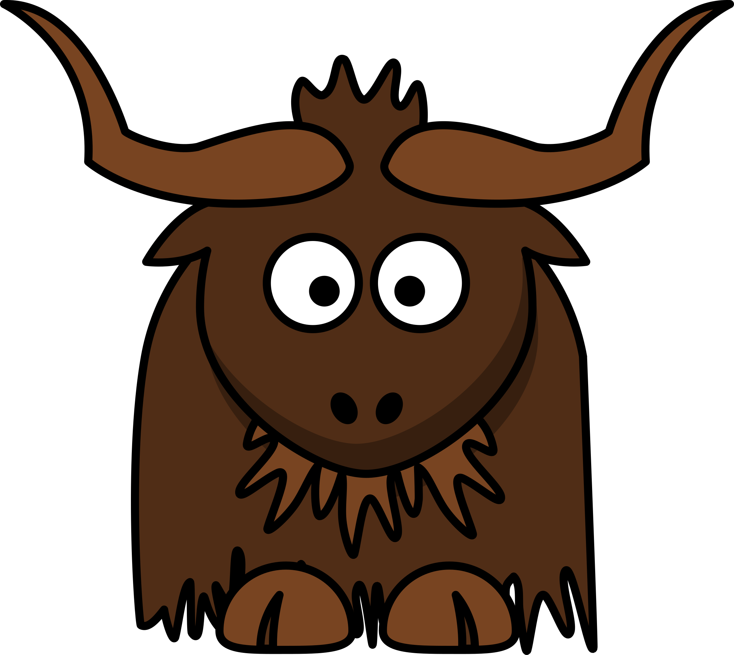 2400x2139 Yak Clipart Cartoon