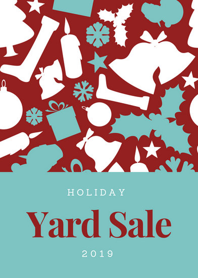 392x550 Maroon And Blue Holiday Items Christmas Flyer