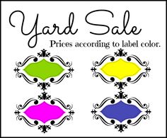 236x195 Download This Yard Sale Flyer Template And Other Free Printables