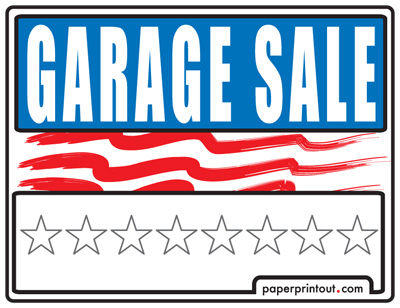 400x308 Garage Sale Signs