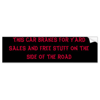 324x324 Yard Sale Bumper Stickers