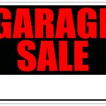 150x150 Garage Sale Signs Garage Sale Lawn Sell Sign Red Yard Sale Signs