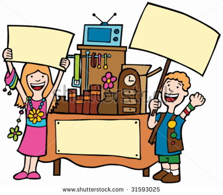 450x394 Yard Sale Items Clipart